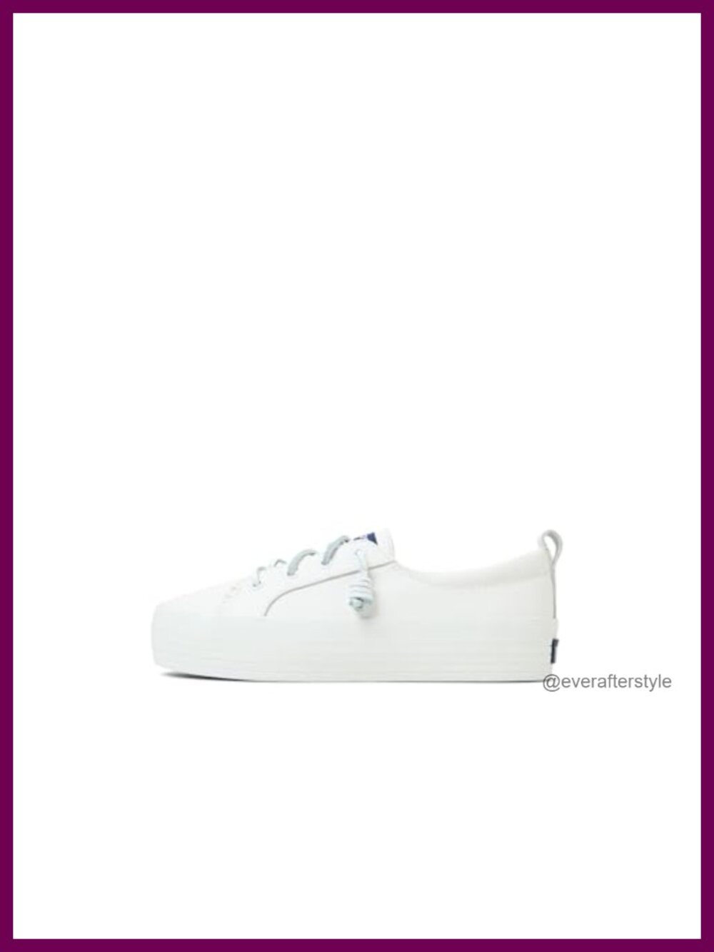 Sperry Womens Crest Vibe Platform Sneaker Canvas Leather Memory Foam Casual